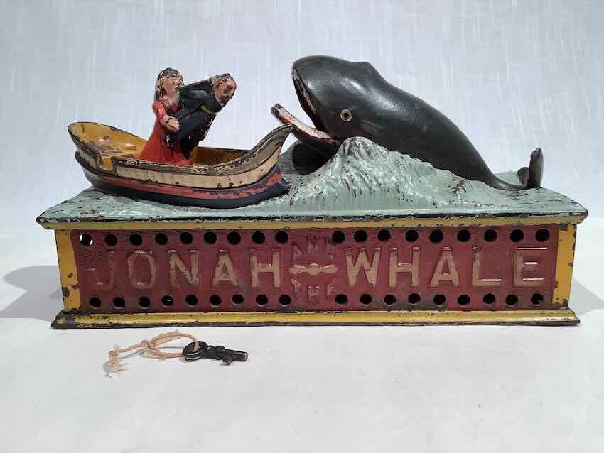 Jonah & the Whale Iron Mechanical Bank