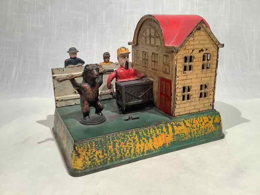 Dancing Bear Iron Mechanical Bank