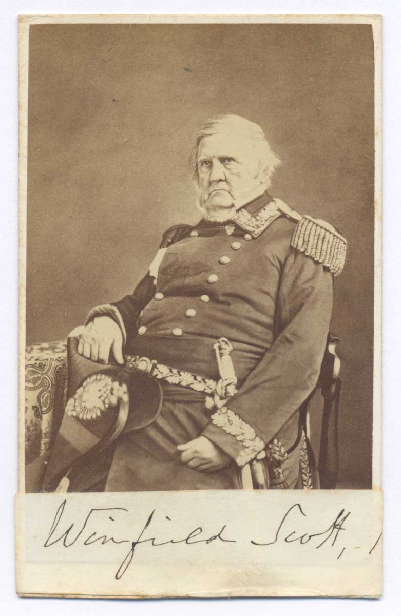 General Winfield Scott Signed CDV