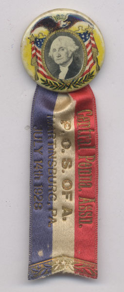 Washington 1928 Pinback Button