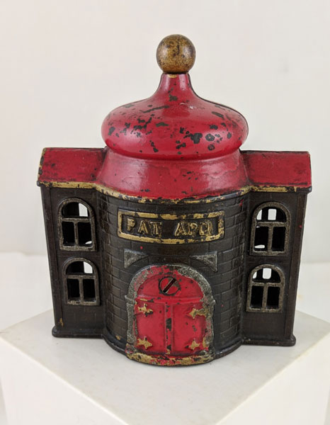 1890-1891 Tower Still Bank with Dial