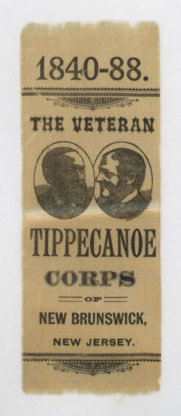 Harrison & Morton Tippecanoe Corps Silk Ribbon