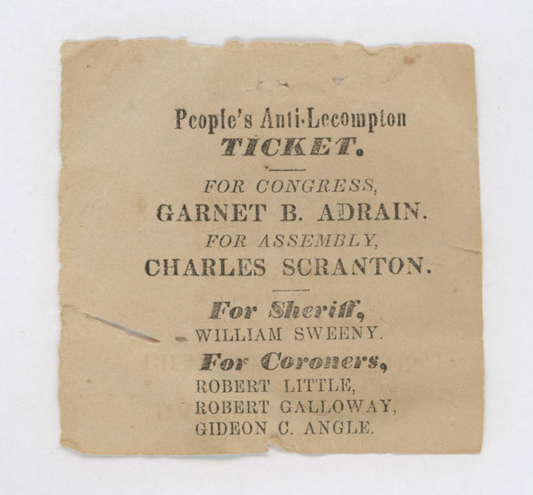 Anti-LeCompton NJ Campaign Ballot